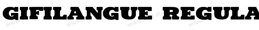GifiLangue Regular字体转换